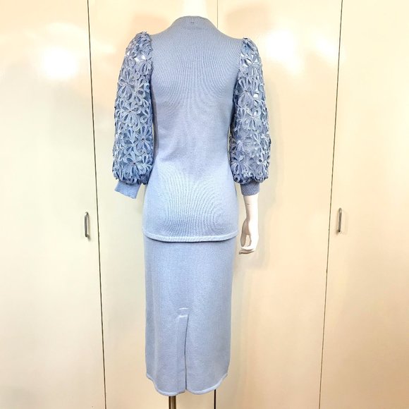 Toula Swarovski Embelished Jacket and Skirt Set - Picture 4 of 8